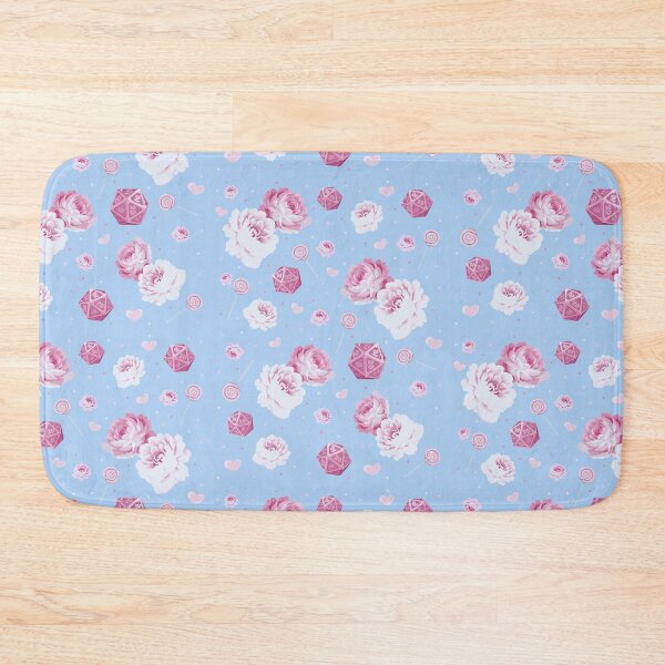Item preview, floral dice designed and sold by Peachtreebones Illustration.