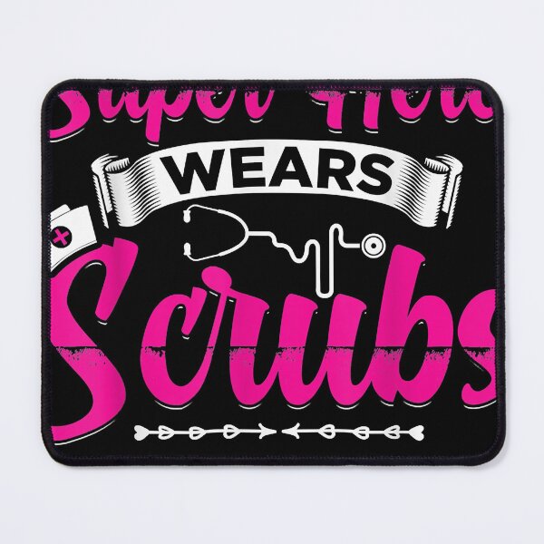 Item preview, This Superhero Wears Scrubs Funny Nurse  designed and sold by teagahines.