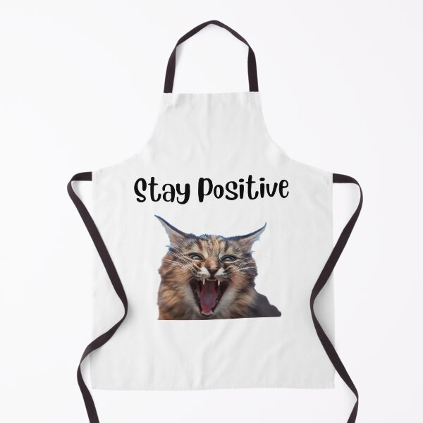 Item preview, Stay Positive Angry Cat designed and sold by silviaol.