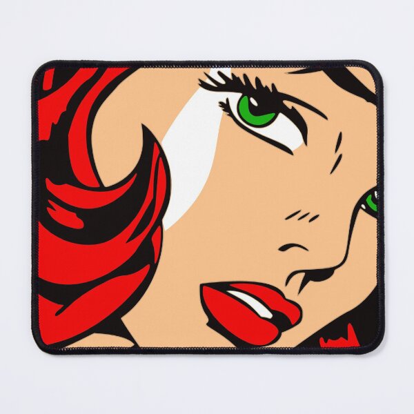 Item preview, Comic Girl Red Head Pop-Art designed and sold by Nance929.