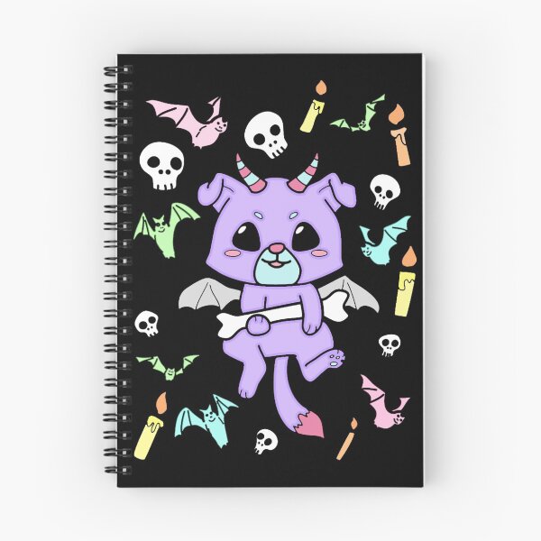 Item preview, Kawaii Pastel Goth Creepy Cute Occult Puppy designed and sold by BishRebelPaper.