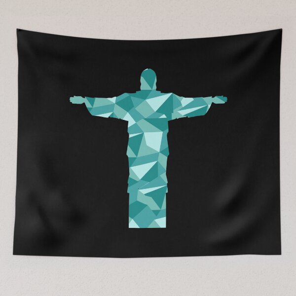 Item preview, Stainglass Jesus - Teal designed and sold by SilkenDove.