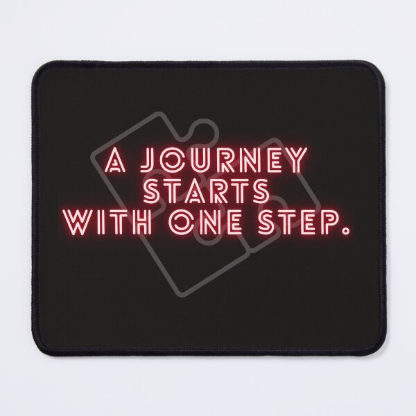 Item preview, MOTIVATION T-SHIRT - A JOURNEY STARTS WITH ONE STEP designed and sold by EverythingMaria.
