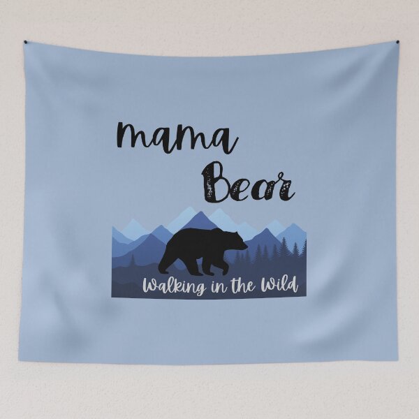 Item preview, Mama bear walking in the wild designed and sold by BronikowskiART.
