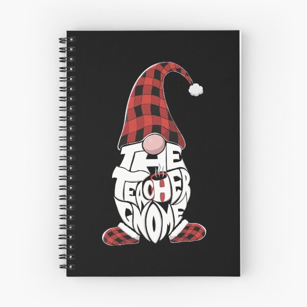 Item preview, Christmas The Teacher Gnome Holiday Gnome In Red Buffalo Plaid  designed and sold by OnyxTurtle.
