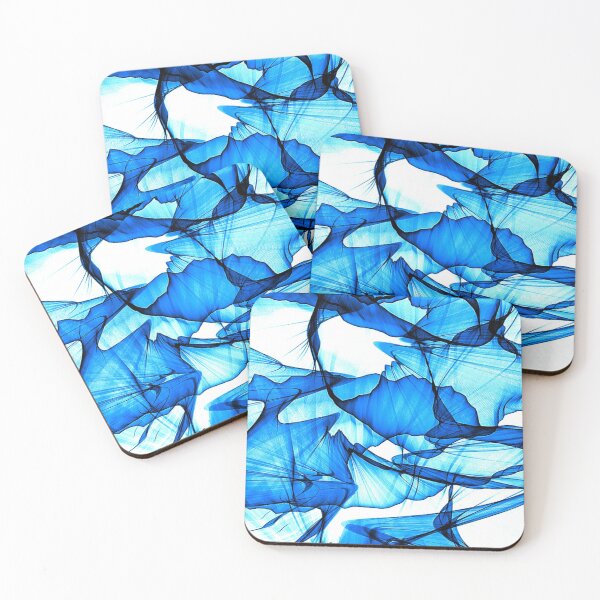 Item preview, Abstract blue pattern  designed and sold by Creativeart1974.