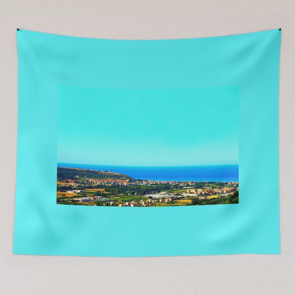 Item preview, View in Campofilone at the Adriatic Sea and human settlements designed and sold by Kristina Drozd.