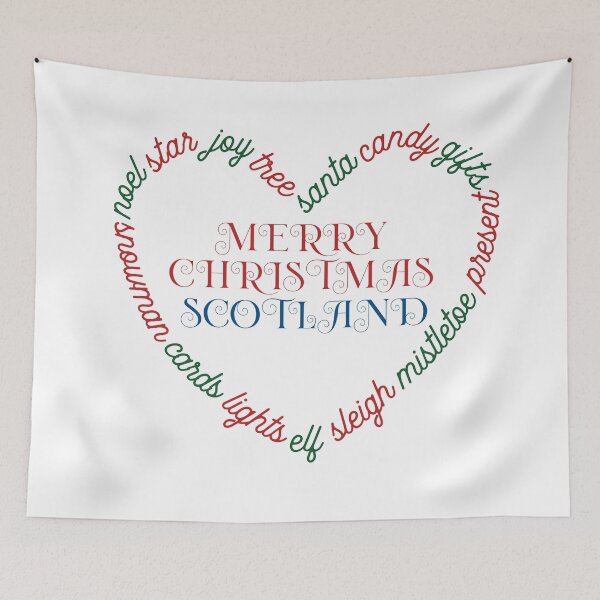 Item preview, Merry Christmas Heart Scotland designed and sold by articlave.