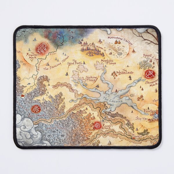 Item preview, Annotated Map of Hazlan the realm of The Red Wizard for Dungeons and Dragons designed and sold by DGthenew1D.