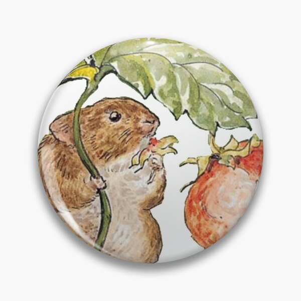 Item preview, Beatrix Potter Timmy Willie Country Mouse with Strawberry Illustration  designed and sold by Pinkmagenta.