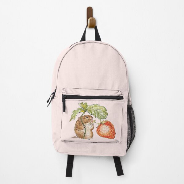 Item preview, Beatrix Potter Timmy Willie Country Mouse with Strawberry Illustration designed and sold by Pinkmagenta.