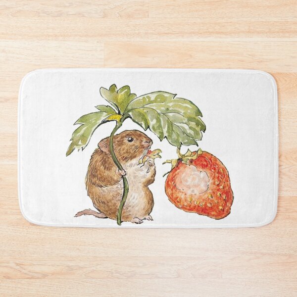 Item preview, Beatrix Potter Timmy Willie Country Mouse with Strawberry Illustration  designed and sold by Pinkmagenta.