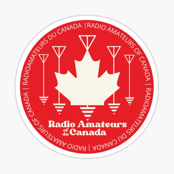 Aperçu de l'œuvre Écusson Vintage Radio Amatuers of/du Canada créée et vendue par mmmhamradio.