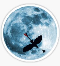 Full Moon Flight Sticker