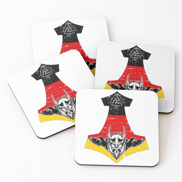 Item preview, Viking German Flag Mjölnir Mythology God Thor Viking designed and sold by Dog-T-Shirts.