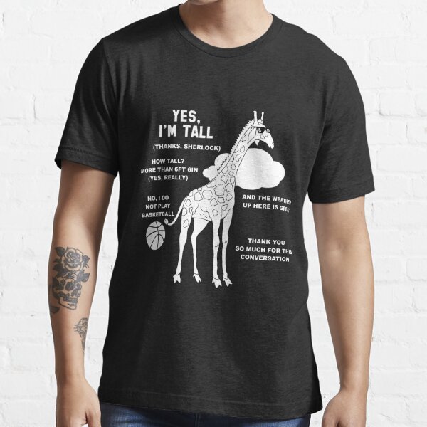Tall Womens T-Shirt Giraffe 6'2
