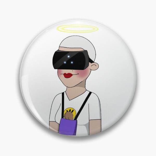 Item preview, CryptoMom #3391 glasses kind  mother Virtual Reality Angel halo designed and sold by PetTotem.