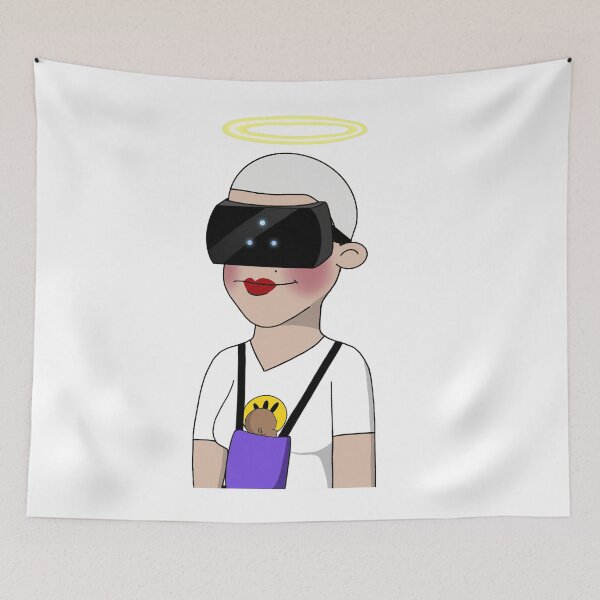 Item preview, CryptoMom #3391 glasses kind  mother Virtual Reality Angel halo designed and sold by PetTotem.