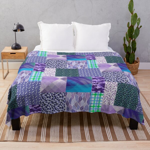 Item preview, Purple Pattern Flowers Shapes Leaves designed and sold by Laurelbdesigns.