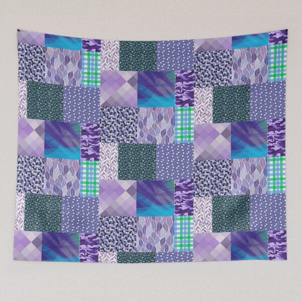 Item preview, Purple Pattern Flowers Shapes Leaves  designed and sold by Laurelbdesigns.