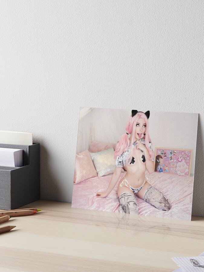 Belle Delphine metal hanging wall sign