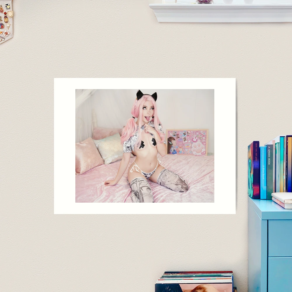 Belle Delphine' Poster, picture, metal print, paint by Wawo Murillo