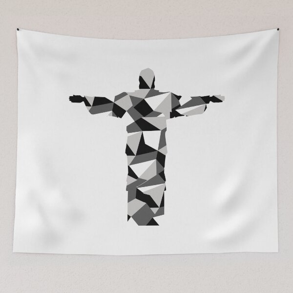 Item preview, Stainglass Jesus - Black and White designed and sold by SilkenDove.