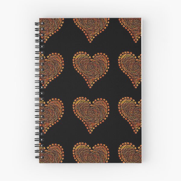 Item preview, Orange And Black Heart designed and sold by Koirainpuisto.