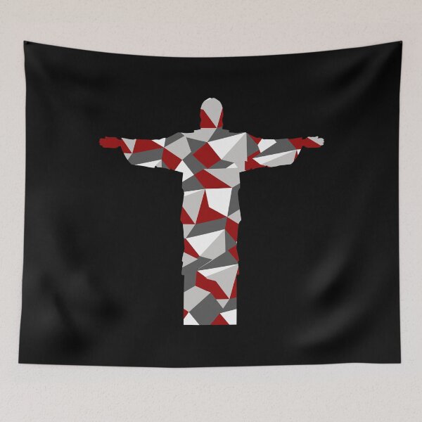 Item preview, Stainglass Jesus - Red Camo designed and sold by SilkenDove.