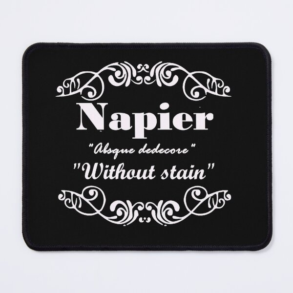 Item preview, Napier Surname family name last name motto designed and sold by BagTown Clans.