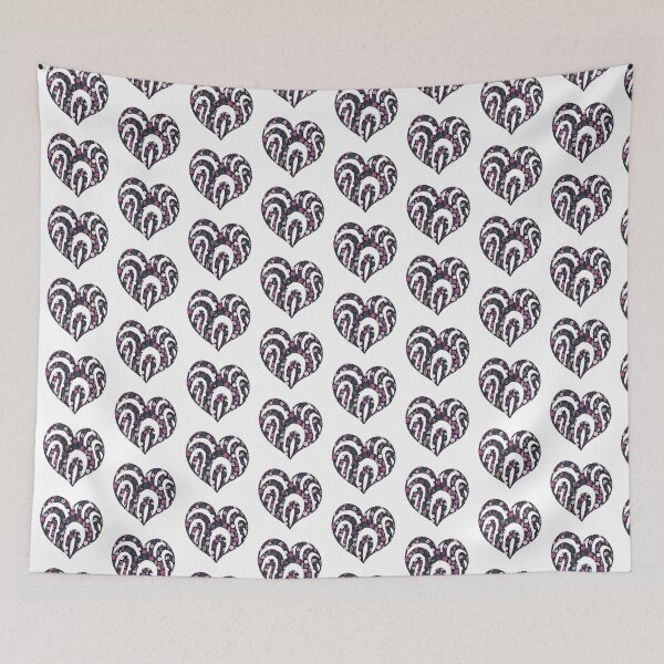 Item preview, Pink Floral Abstract Love Heart  designed and sold by Trinket-Trickster.