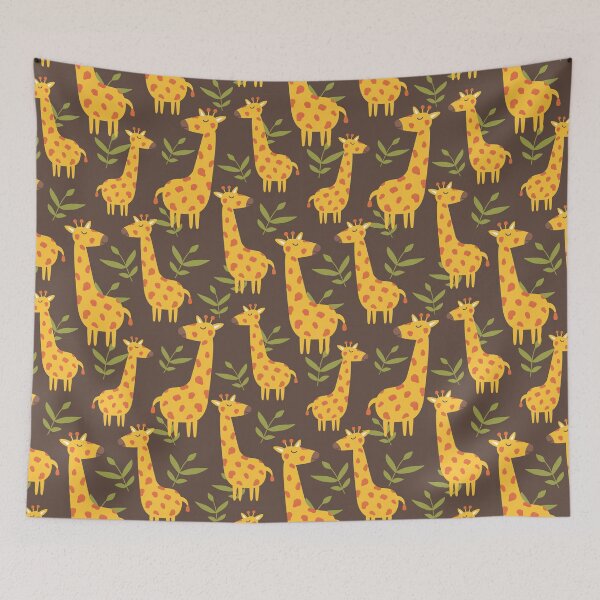 Item preview, Cartoon Giraffe Tropical Plant designed and sold by SisileeGift.