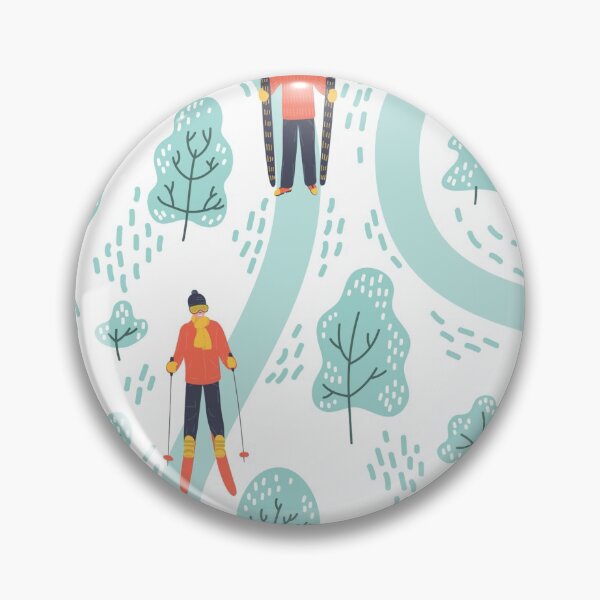 Item preview, Hand Drawn Skiers Winter Season designed and sold by SisileeGift.