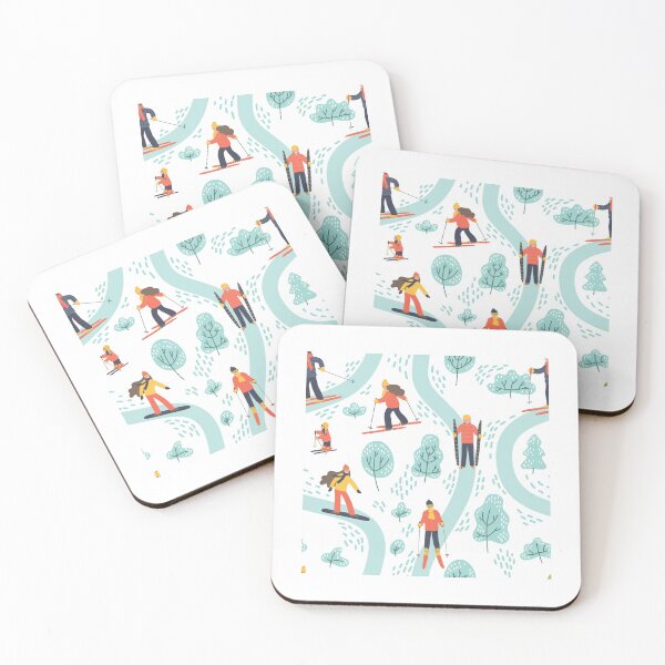 Item preview, Hand Drawn Skiers Winter Season designed and sold by SisileeGift.