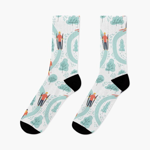 Item preview, Hand Drawn Skiers Winter Season designed and sold by SisileeGift.