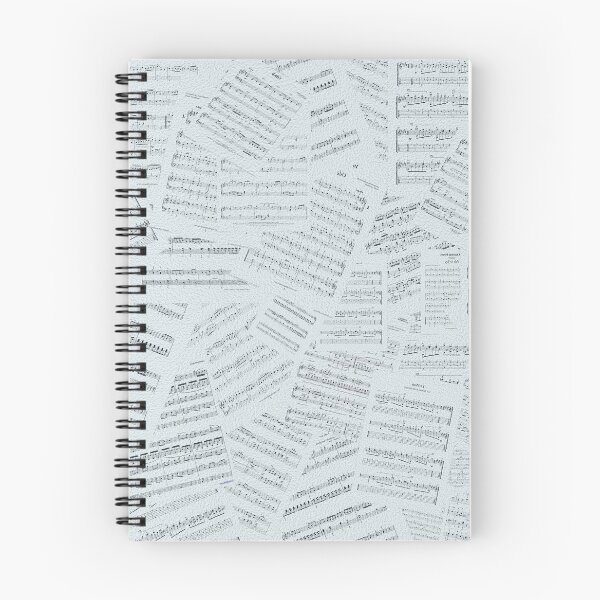 Item preview, All Over Sheet Music Design With a Transparent Blue Tint designed and sold by ThisNThatImages.