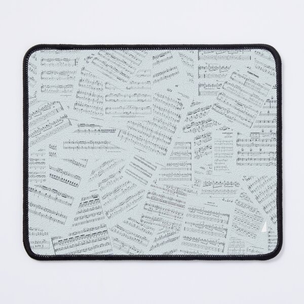 Item preview, All Over Sheet Music Design With a Transparent Blue Tint designed and sold by ThisNThatImages.