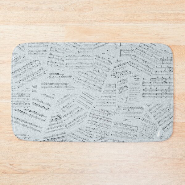 Item preview, All Over Sheet Music Design With a Transparent Blue Tint designed and sold by ThisNThatImages.