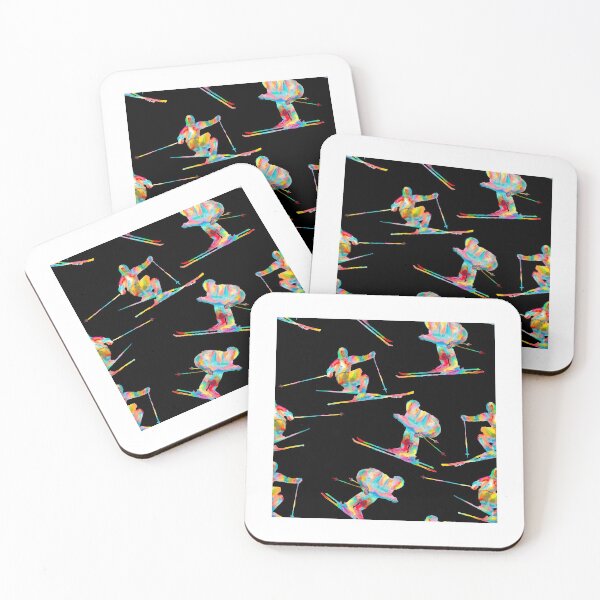 Item preview, Messy Watercolor Ski Athletes designed and sold by SisileeGift.