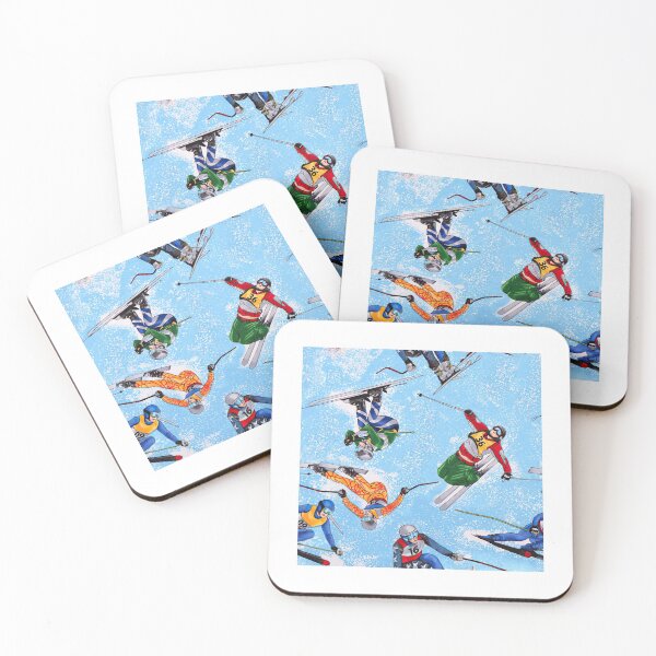 Item preview, Ski Athletes On Blue Spray  designed and sold by SisileeGift.