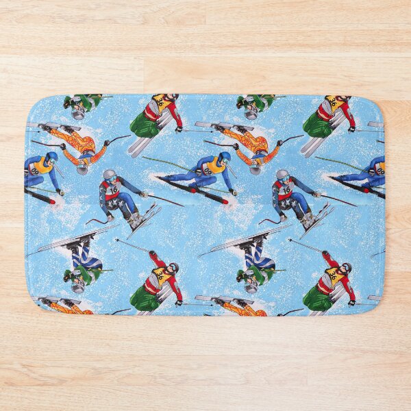 Item preview, Ski Athletes On Blue Spray  designed and sold by SisileeGift.