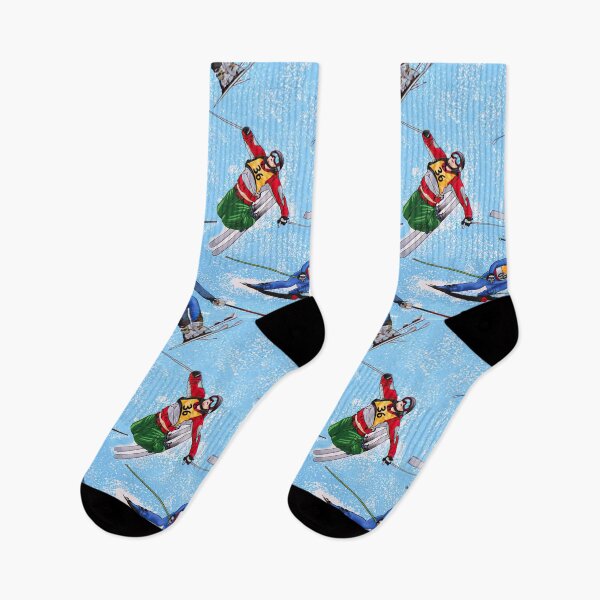 Item preview, Ski Athletes On Blue Spray  designed and sold by SisileeGift.