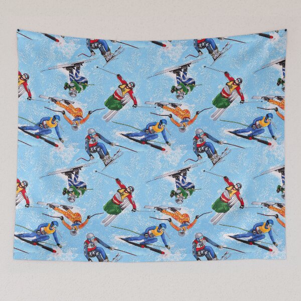Item preview, Ski Athletes On Blue Spray  designed and sold by SisileeGift.