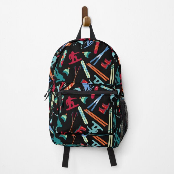 Item preview, Ski Items On Black Background designed and sold by SisileeGift.