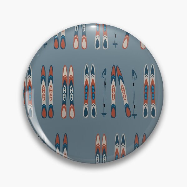 Item preview, Vintage Skis On Blue designed and sold by SisileeGift.