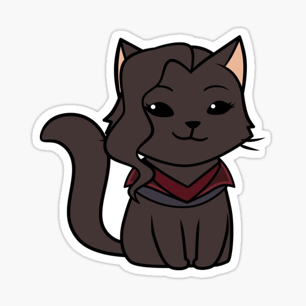 Avatar the last airbender waterproof Sokka cat sticker
