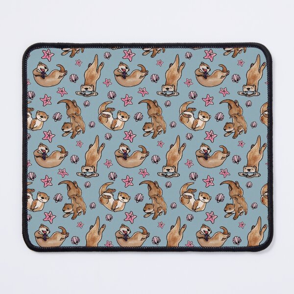 Item preview, Watercolor Otters Star Fishes designed and sold by SisileeGift.