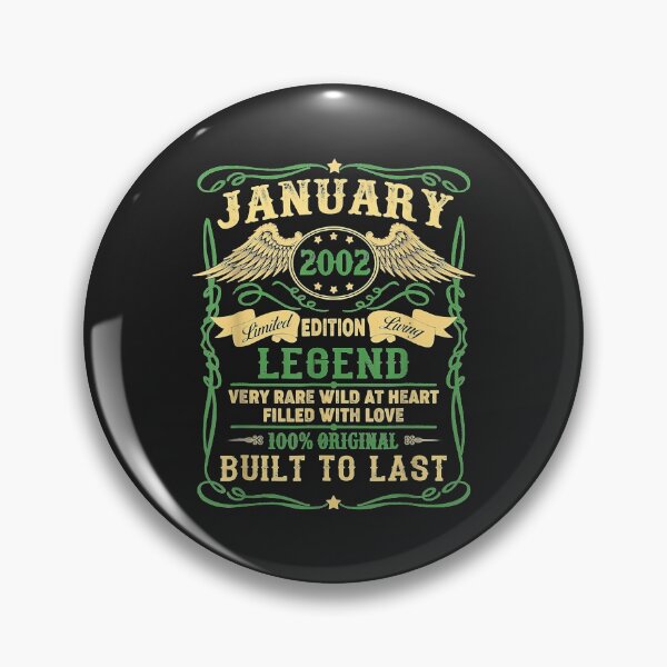 Item preview, Legend Born January 2002 20th Birthday Gifts Funny designed and sold by DahlilaJo.