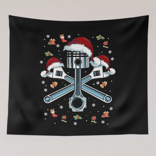 Item preview, Piston Wrench Santa Hat Funny Bike Car Mechanic Christmas Gifts designed and sold by Twan-Pas31.