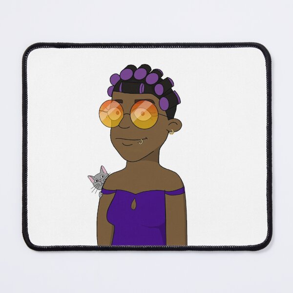 Item preview, CryptoMom 5312 cat mother  Wear sunglasses curls designed and sold by PetTotem.